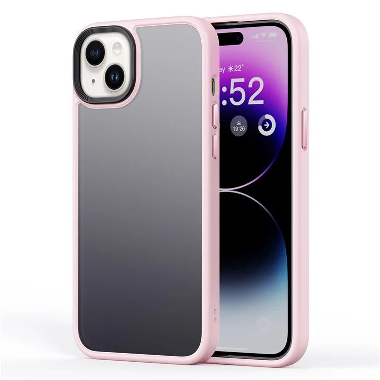 For iPhone 15 Phone Case TPU+PC Anti-Collision Cover
