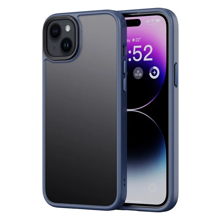 For iPhone 15 Phone Case TPU+PC Anti-Collision Cover