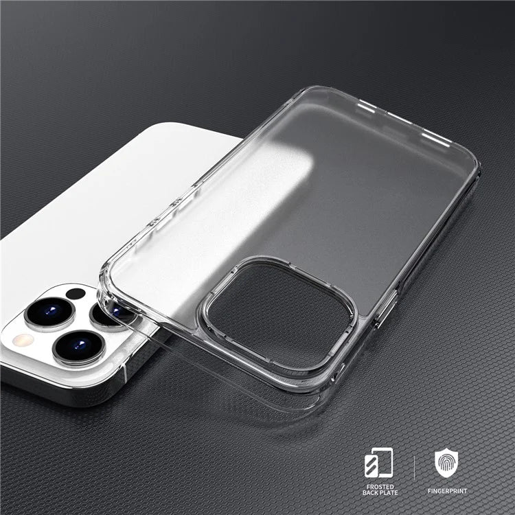 For iPhone 15 Pro Matte Phone Case TPU+PC Dual Guard Protection Cover