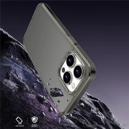 For iPhone 15 Pro Matte Phone Case TPU+PC Dual Guard Protection Cover