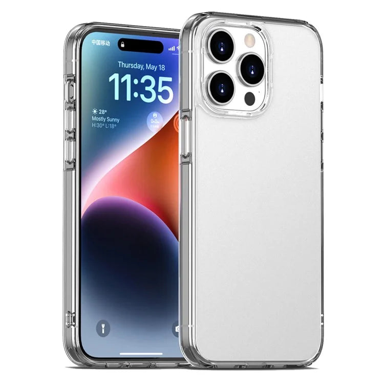 For iPhone 15 Pro Max TPU+PC Phone Case Anti-slip Matte Cover