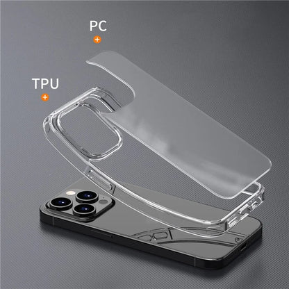 For iPhone 15 Pro Max TPU+PC Phone Case Anti-slip Matte Cover