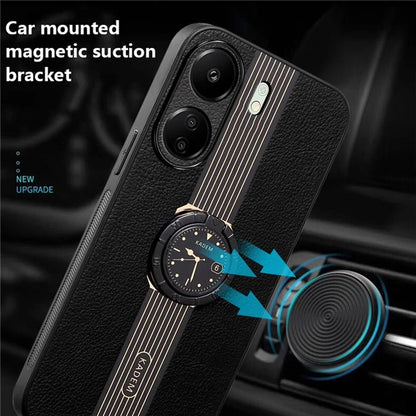KADEM For Xiaomi Redmi 13C 4G / Poco C65 4G Ring Kickstand Cell Phone Cases Anti-fall Cover