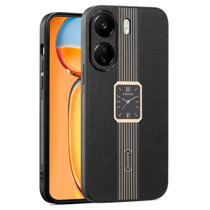 KADEM For Xiaomi Redmi 13C 4G / Poco C65 4G Case Leather+Acrylic+TPU Back Guard Cell Phone Cover