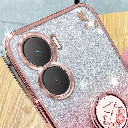 KADEM For Huawei nova 11 SE Cell Phone Cases Gradient Flower Pattern Kickstand TPU Cover