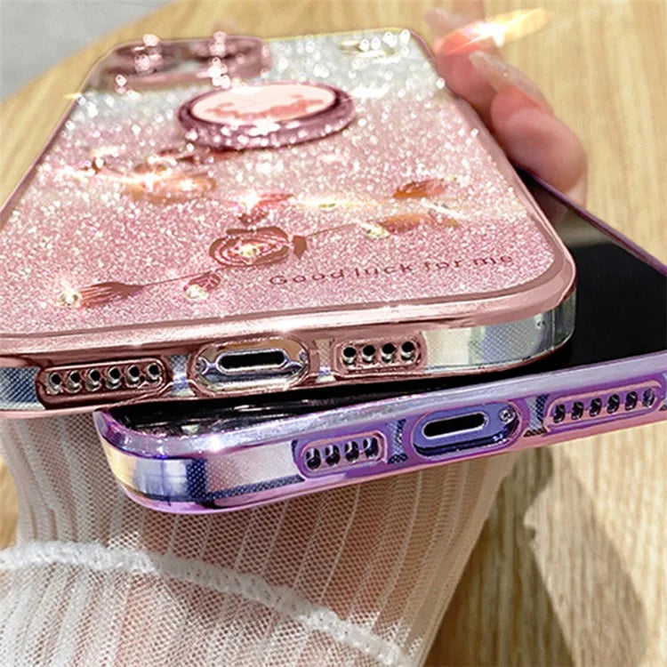 KADEM For Huawei nova 11 SE Cell Phone Cases Gradient Flower Pattern Kickstand TPU Cover