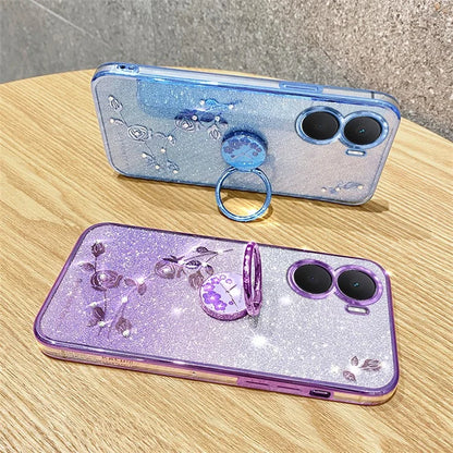 KADEM For Huawei nova 11 SE Cell Phone Cases Gradient Flower Pattern Kickstand TPU Cover