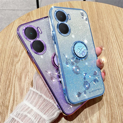 KADEM For Huawei nova 11 SE Cell Phone Cases Gradient Flower Pattern Kickstand TPU Cover