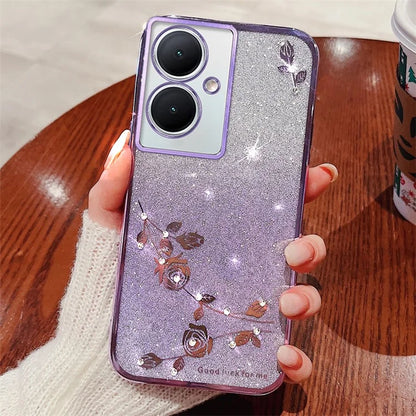 KADEM For Oppo A79 5G / A2 5G TPU Cell Phone Case Flower Pattern Gradient Back Cover