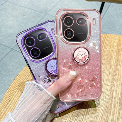 KADEM For vivo iQOO 12 Pro 5G Cover Ring Kickstand TPU Cell Phone Cases