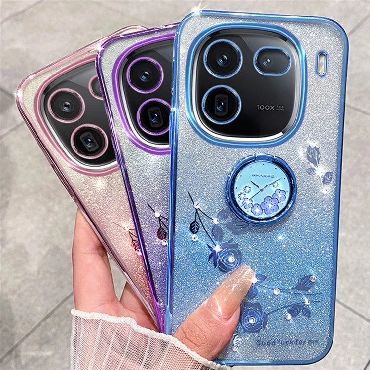 KADEM For vivo iQOO 12 Pro 5G Cover Ring Kickstand TPU Cell Phone Cases