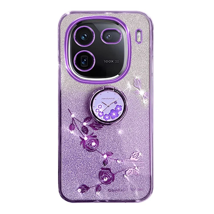 KADEM For vivo iQOO 12 Pro 5G Cover Ring Kickstand TPU Cell Phone Cases