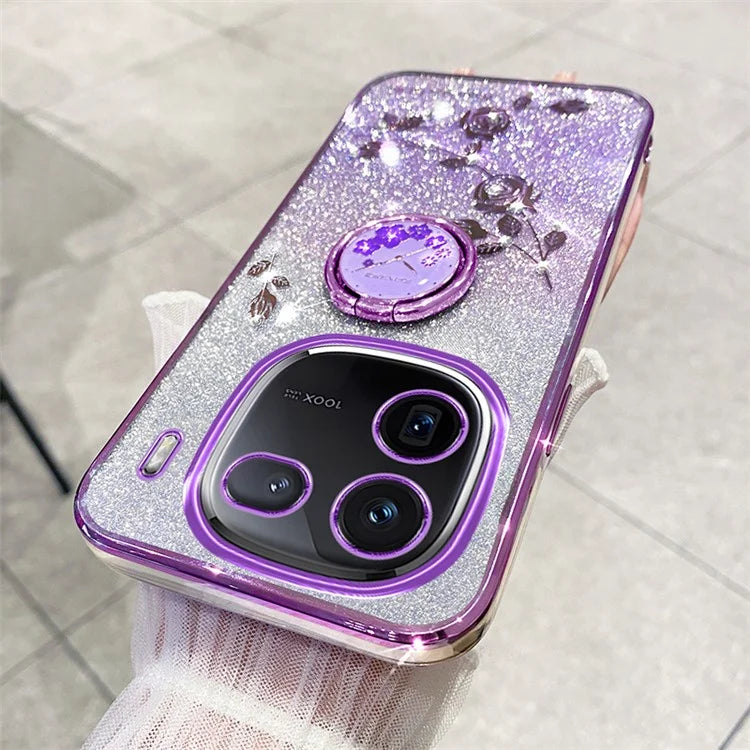 KADEM For vivo iQOO 12 Pro 5G Cover Ring Kickstand TPU Cell Phone Cases
