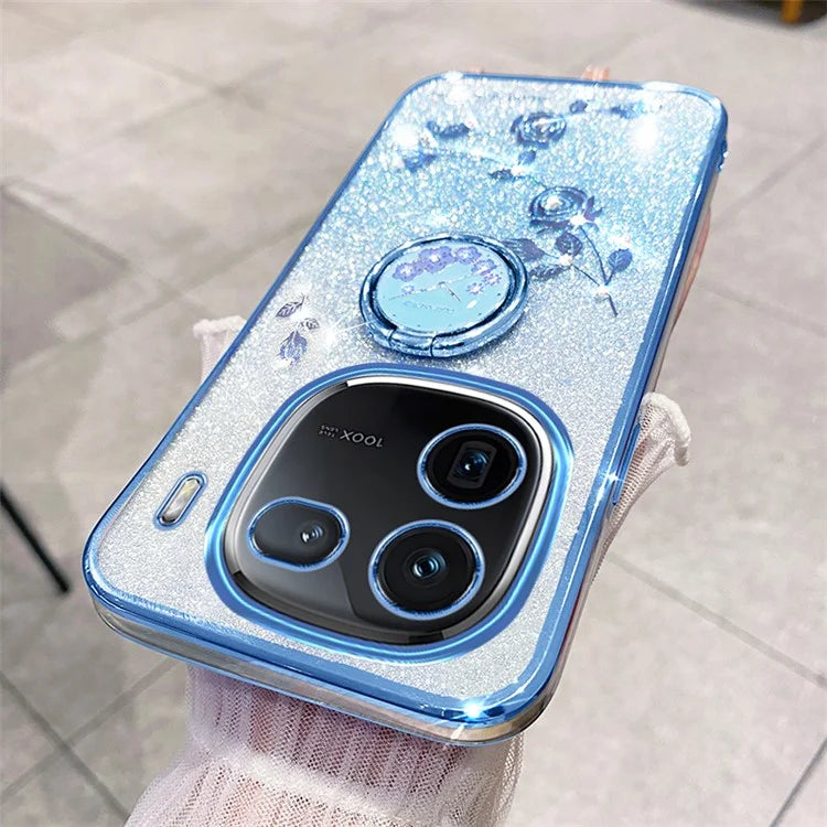 KADEM For vivo iQOO 12 Pro 5G Cover Ring Kickstand TPU Cell Phone Cases