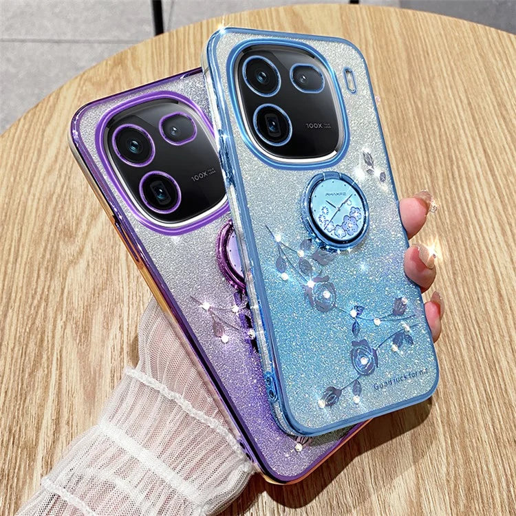 KADEM For vivo iQOO 12 Pro 5G Cover Ring Kickstand TPU Cell Phone Cases
