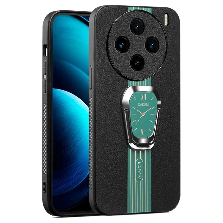 KADEM For vivo X100 Pro 5G Cell Phone Cases Electroplating Back Cover with Kickstand
