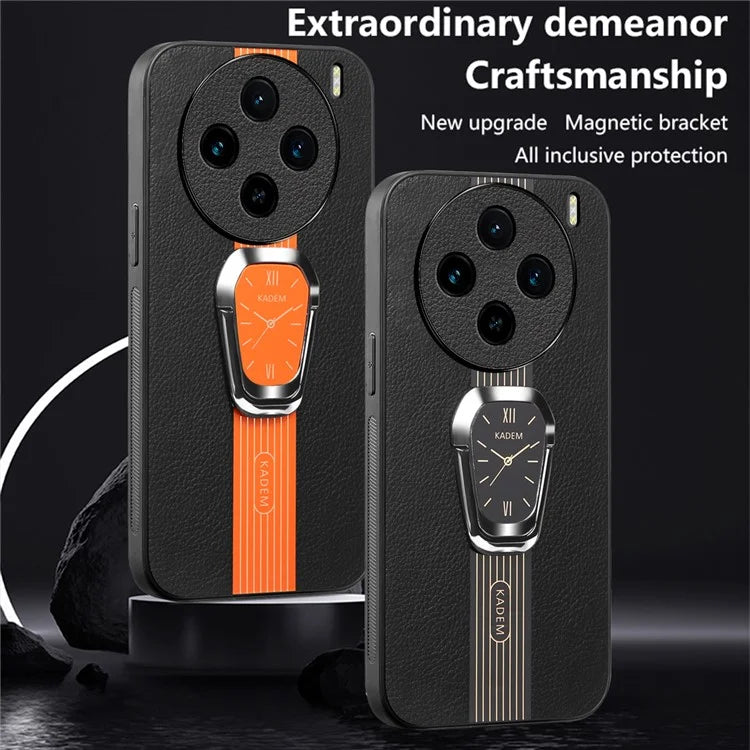 KADEM For vivo X100 Pro 5G Cell Phone Cases Electroplating Back Cover with Kickstand