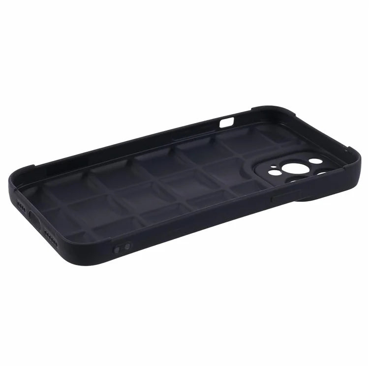 For iPhone 13 Pro Max Case Shock-Absorbed Grid Down Jacket Texture TPU Cell Phone Cover