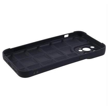 For iPhone 13 Pro Max Case Shock-Absorbed Grid Down Jacket Texture TPU Cell Phone Cover
