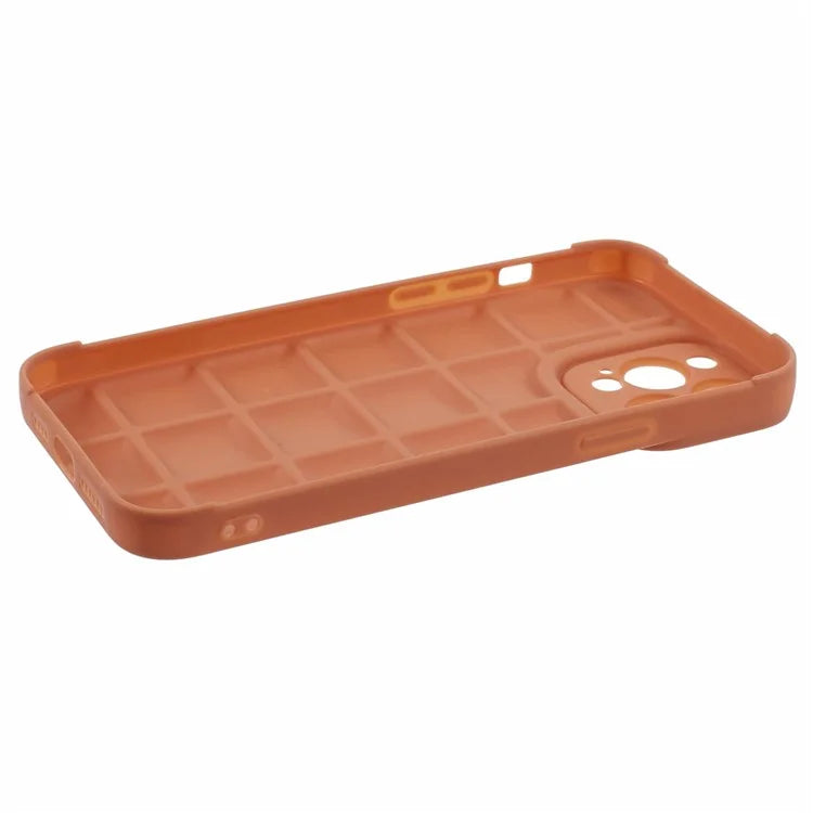 For iPhone 13 Pro Max Case Shock-Absorbed Grid Down Jacket Texture TPU Cell Phone Cover