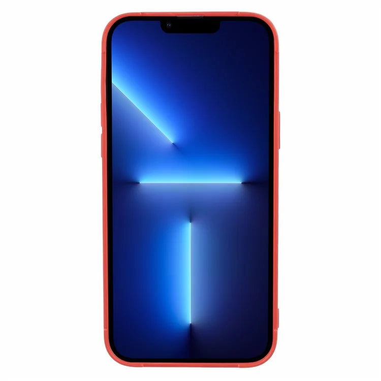 For iPhone 13 Pro Max Case Shock-Absorbed Grid Down Jacket Texture TPU Cell Phone Cover