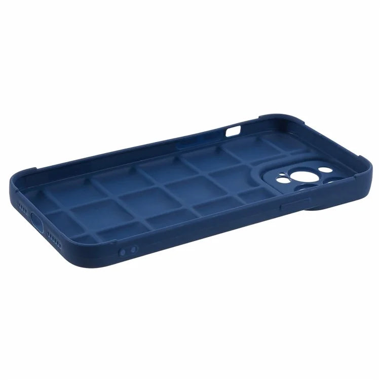 For iPhone 13 Pro Max Case Shock-Absorbed Grid Down Jacket Texture TPU Cell Phone Cover