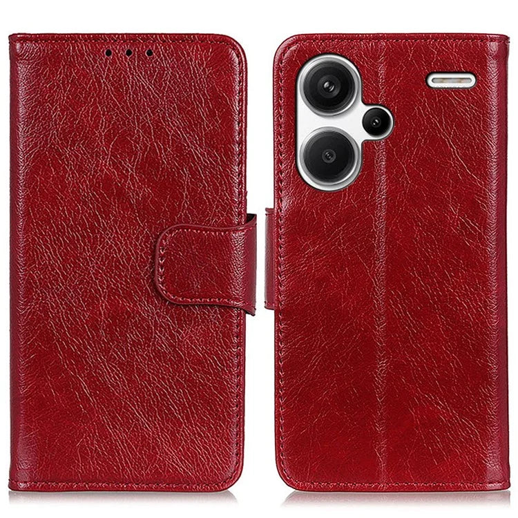 For Xiaomi Redmi Note 13 Pro+ 5G Case Nappa Texture Split Leather Phone Shell
