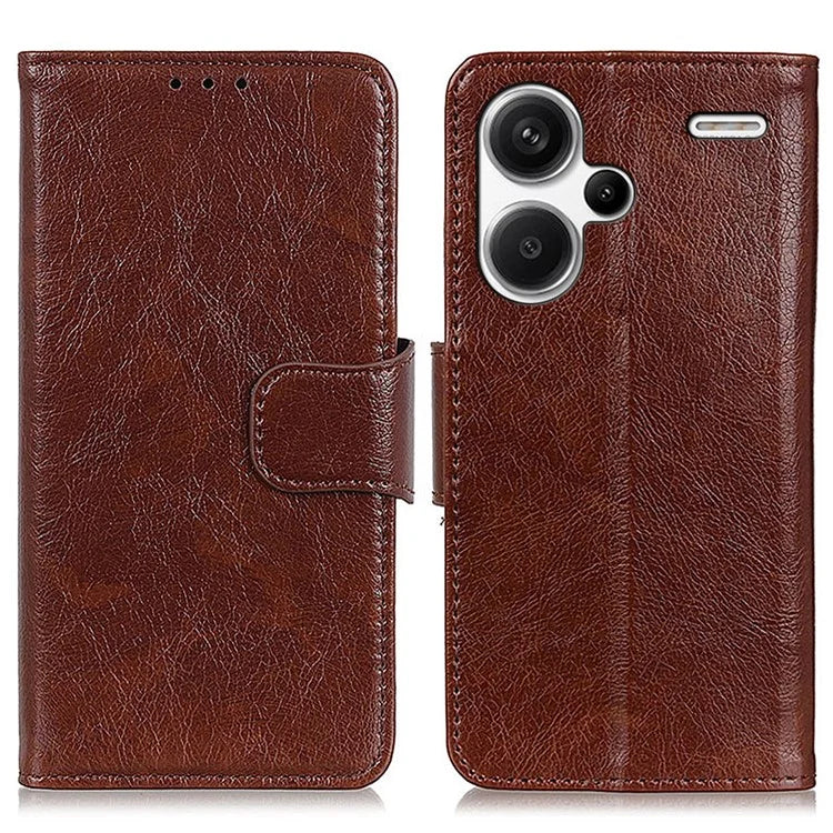 For Xiaomi Redmi Note 13 Pro+ 5G Case Nappa Texture Split Leather Phone Shell