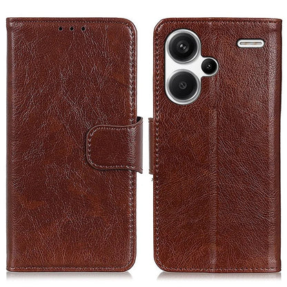 For Xiaomi Redmi Note 13 Pro+ 5G Case Nappa Texture Split Leather Phone Shell