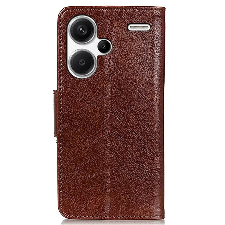 For Xiaomi Redmi Note 13 Pro+ 5G Case Nappa Texture Split Leather Phone Shell