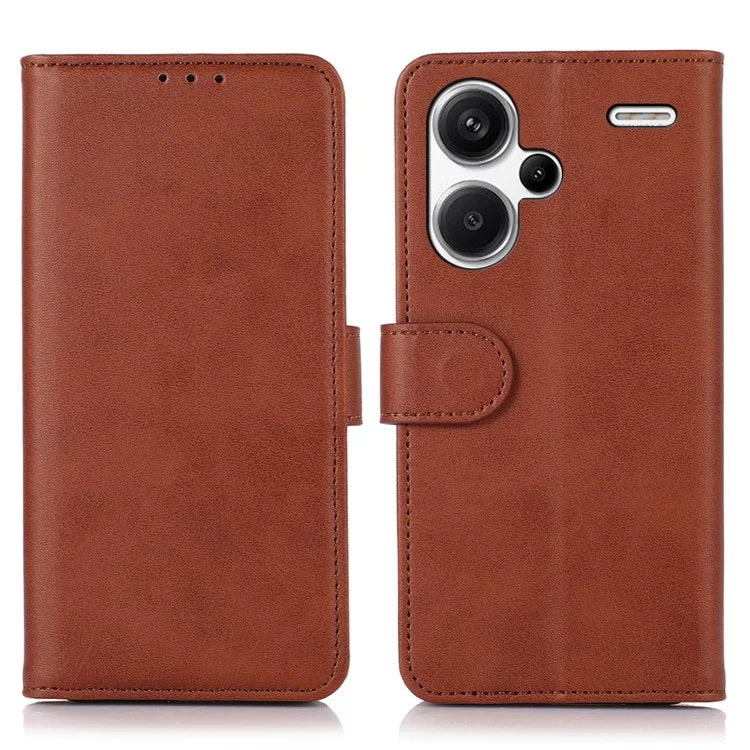 For Xiaomi Redmi Note 13 Pro+ 5G Case Shockproof Cowhide Texture Cell Phone Cover