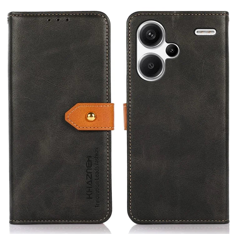 KHAZNEH For Xiaomi Redmi Note 13 Pro+ 5G Cell Phone Case PU Leather Phone Cover Shell