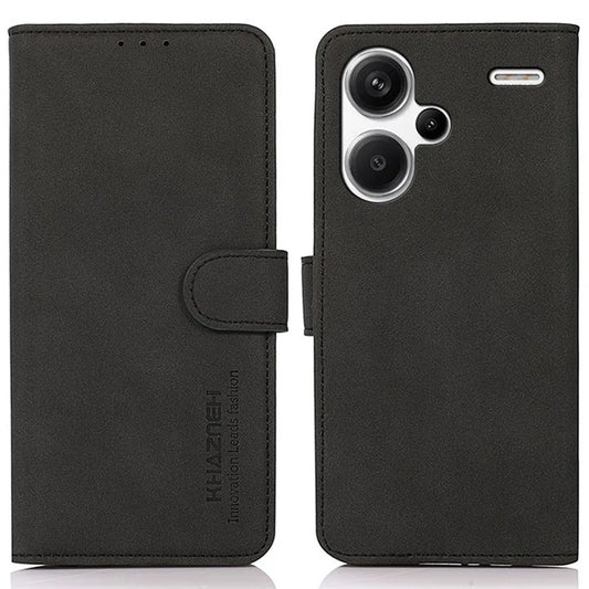 KHAZNEH For Xiaomi Redmi Note 13 Pro+ 5G Cell Phone Case Anti-scratch PU Leather Flip Cover