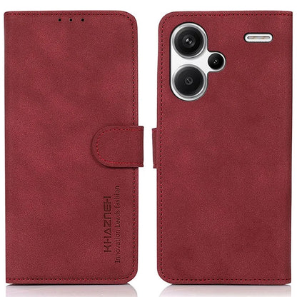 KHAZNEH For Xiaomi Redmi Note 13 Pro+ 5G Cell Phone Case Anti-scratch PU Leather Flip Cover