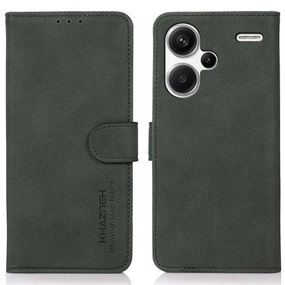 KHAZNEH For Xiaomi Redmi Note 13 Pro+ 5G Cell Phone Case Anti-scratch PU Leather Flip Cover