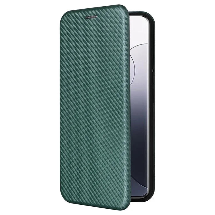 For Xiaomi 14 Leather Case Card Holder Carbon Fiber Texture Phone Cover