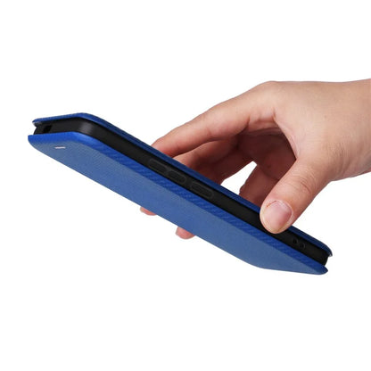 For Xiaomi 14 Leather Case Card Holder Carbon Fiber Texture Phone Cover