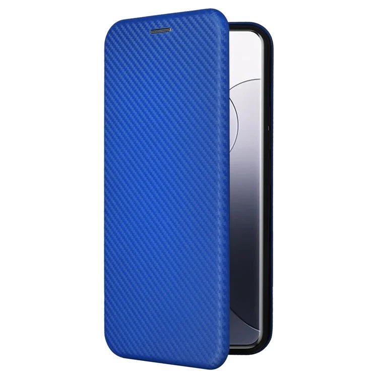 For Xiaomi 14 Leather Case Card Holder Carbon Fiber Texture Phone Cover
