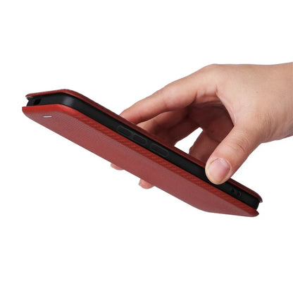 For Xiaomi 14 Leather Case Card Holder Carbon Fiber Texture Phone Cover