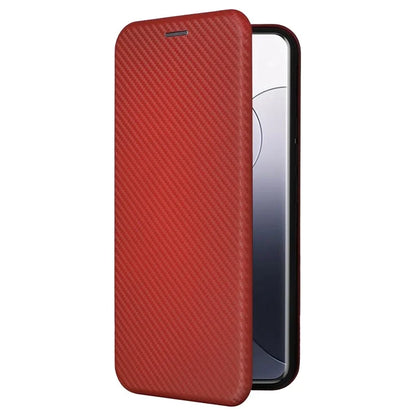 For Xiaomi 14 Leather Case Card Holder Carbon Fiber Texture Phone Cover