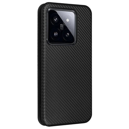 For Xiaomi 14 Pro Case Card Holder Stand TPU + PU Leather Cell Phone Cover