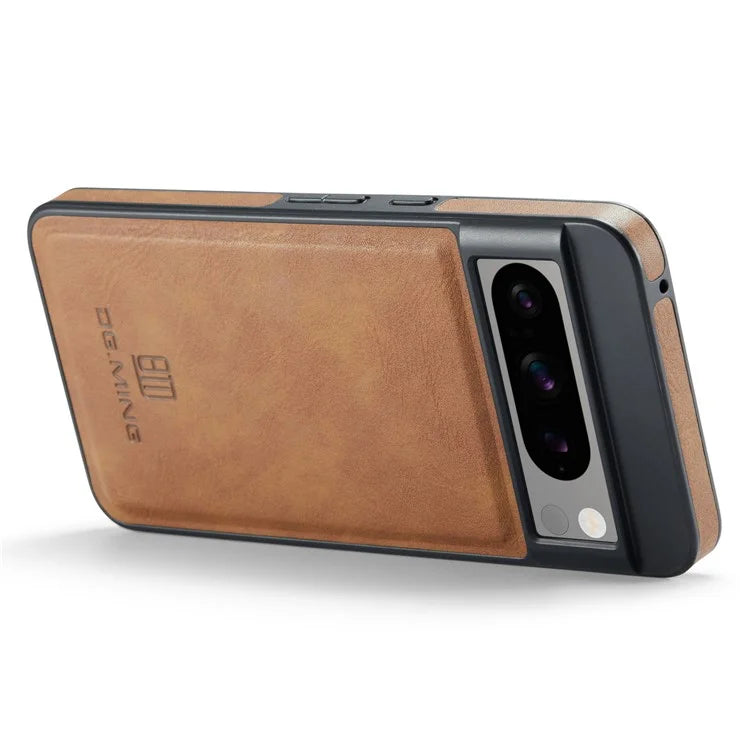 DG.MING For Google Pixel 8 Pro Phone Case PU Leather Shockproof Back Cover