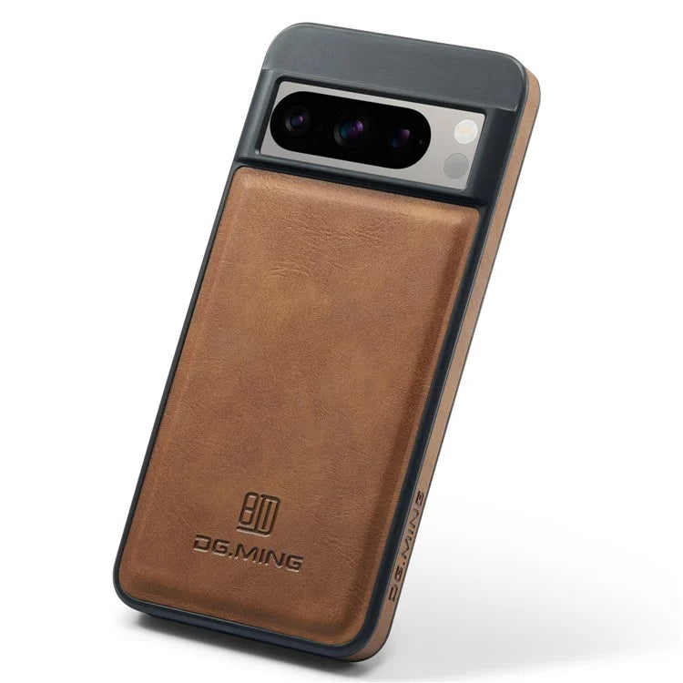 DG.MING For Google Pixel 8 Pro Phone Case PU Leather Shockproof Back Cover