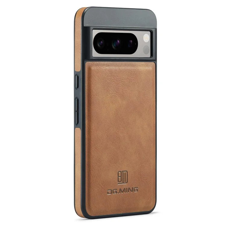DG.MING For Google Pixel 8 Pro Phone Case PU Leather Shockproof Back Cover