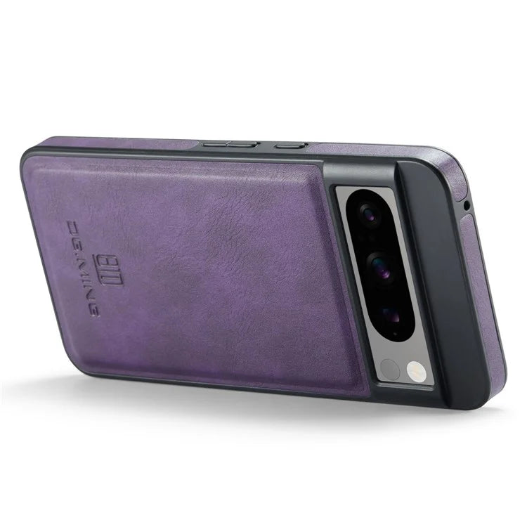 DG.MING For Google Pixel 8 Pro Phone Case PU Leather Shockproof Back Cover