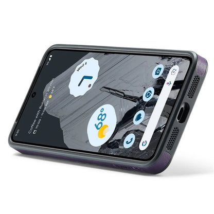 DG.MING For Google Pixel 8 Pro Phone Case PU Leather Shockproof Back Cover