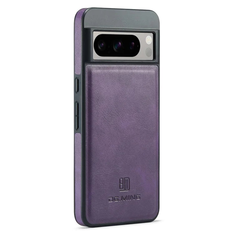 DG.MING For Google Pixel 8 Pro Phone Case PU Leather Shockproof Back Cover