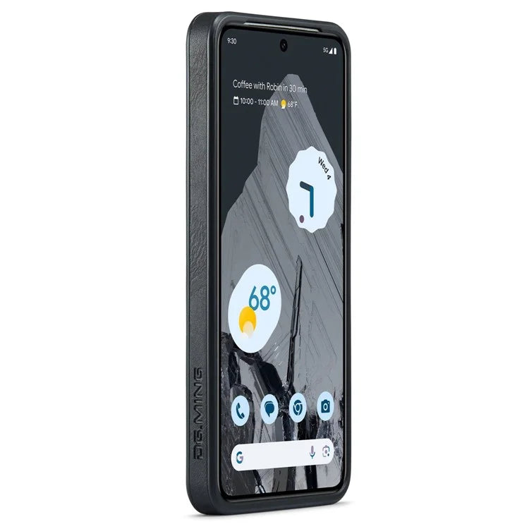 DG.MING For Google Pixel 8 Pro Phone Case PU Leather Shockproof Back Cover