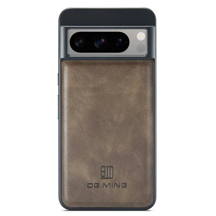 DG.MING For Google Pixel 8 Pro Phone Case PU Leather Shockproof Back Cover