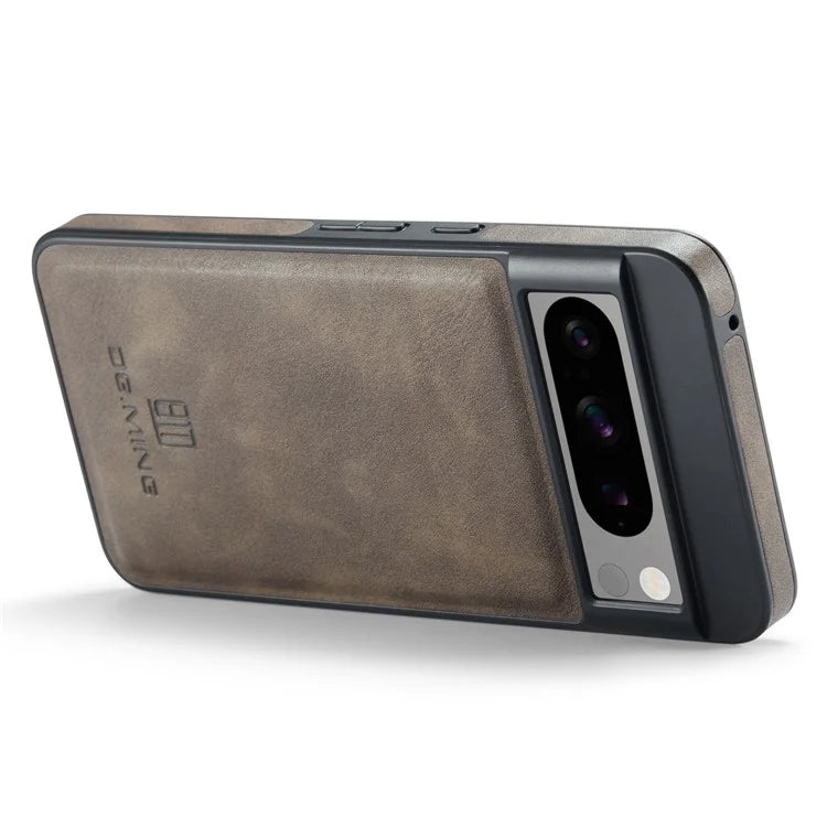 DG.MING For Google Pixel 8 Pro Phone Case PU Leather Shockproof Back Cover